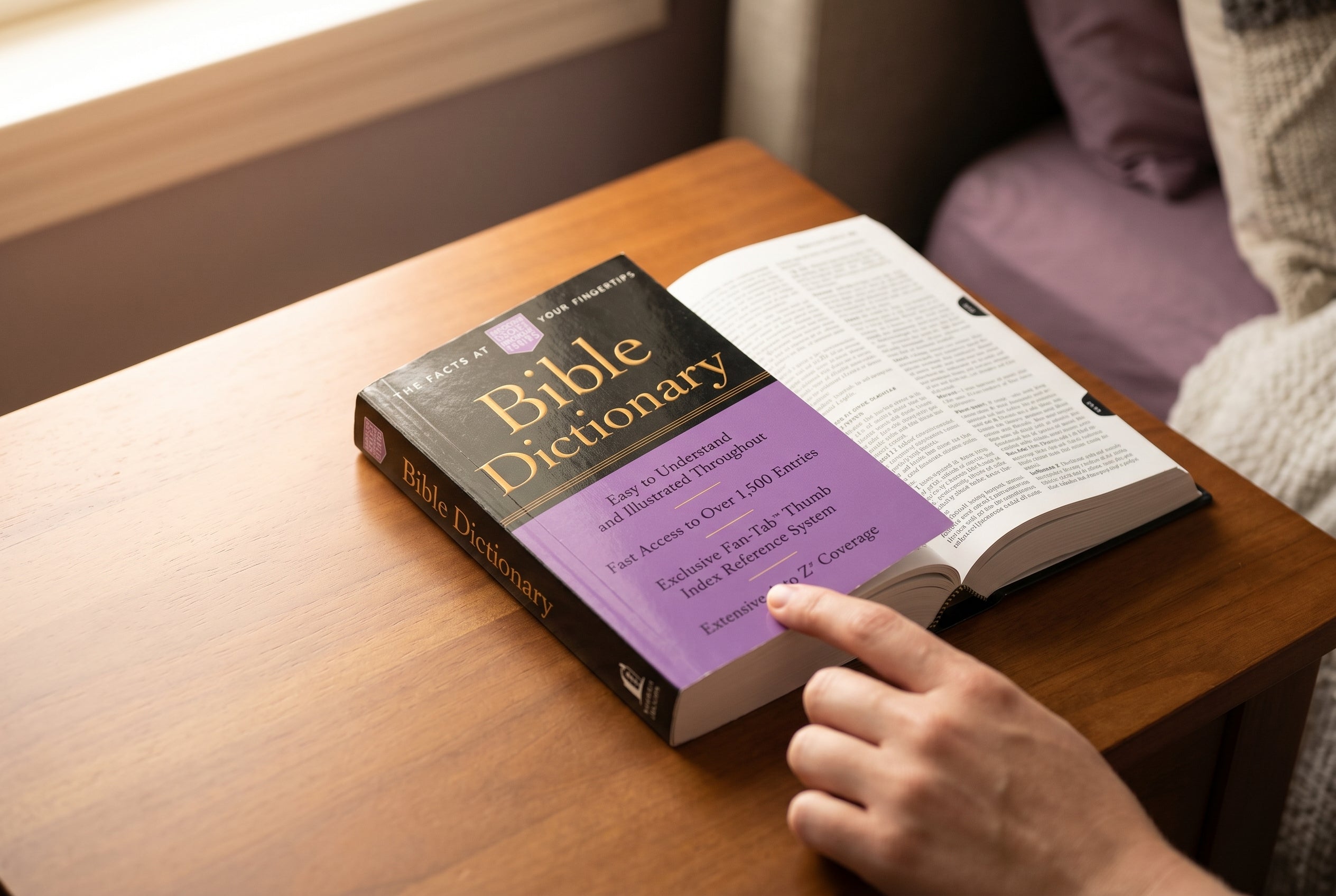 Studio photo of Bible Dictionary in lifestyle