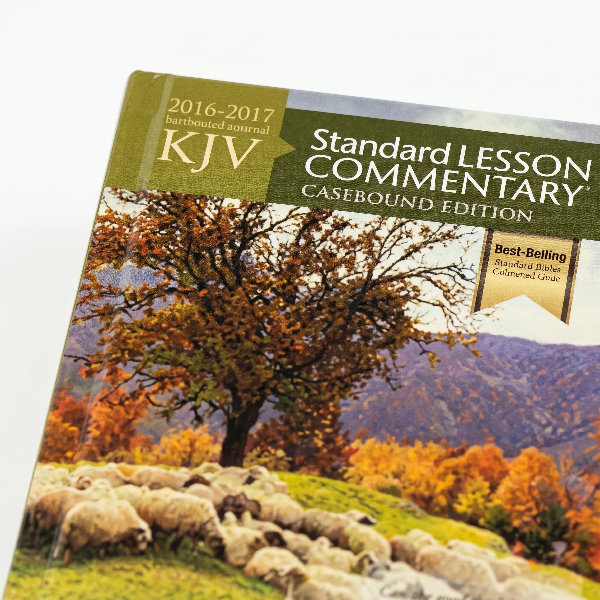 Studio photo of KJV Standard Lesson Commentary Casebound Edition 2016-2017 in detail