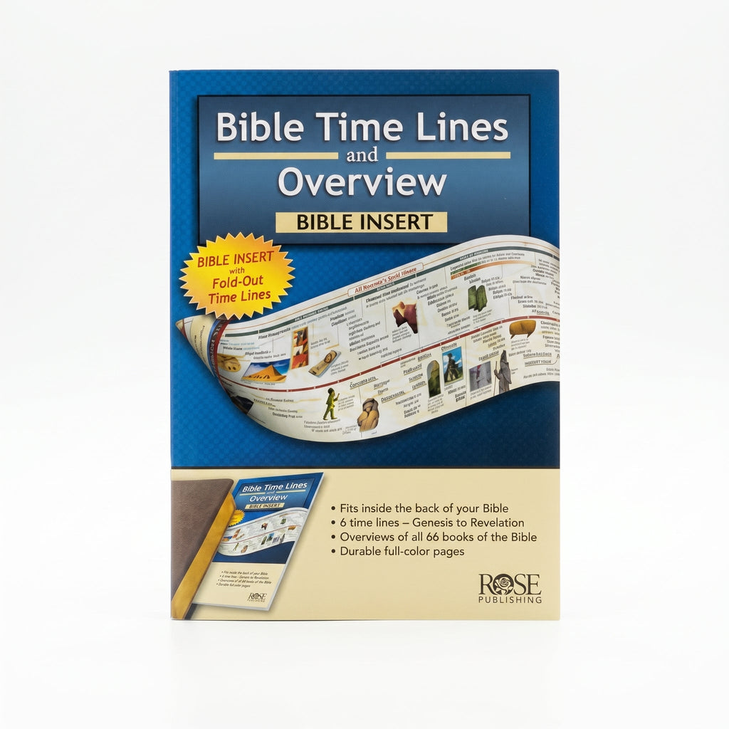 Studio photo of Bible Time Lines and Overview Bible Insert in hero