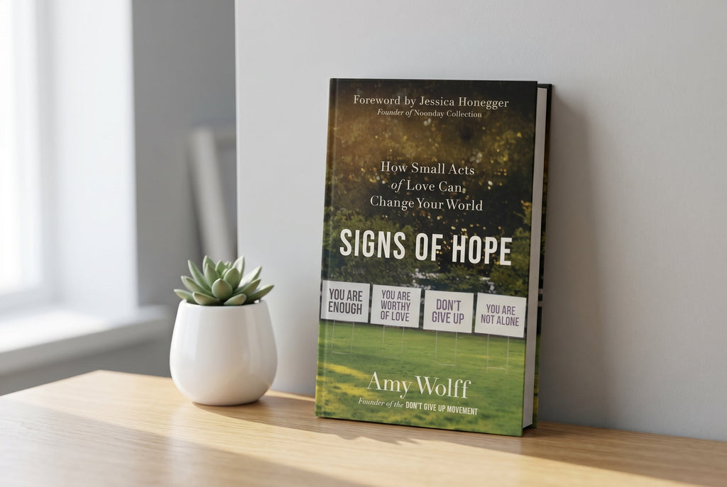 Studio photo of Signs of Hope in lifestyle