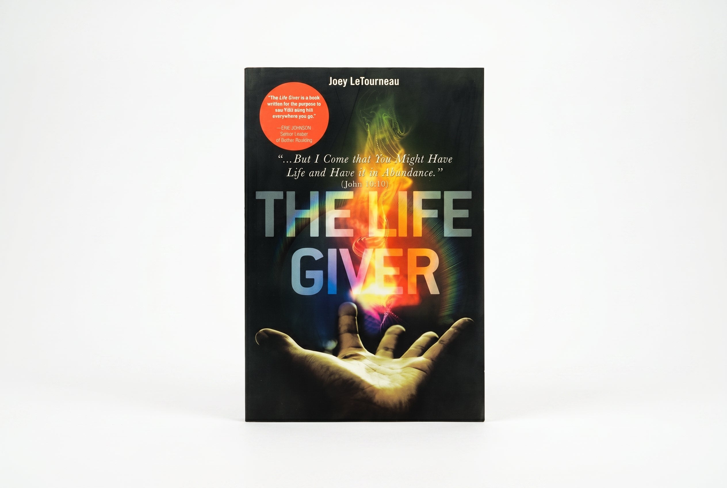 Studio photo of The Life giver : ...But i come that you might have Life and have it in Abundance. John 10:10 in hero
