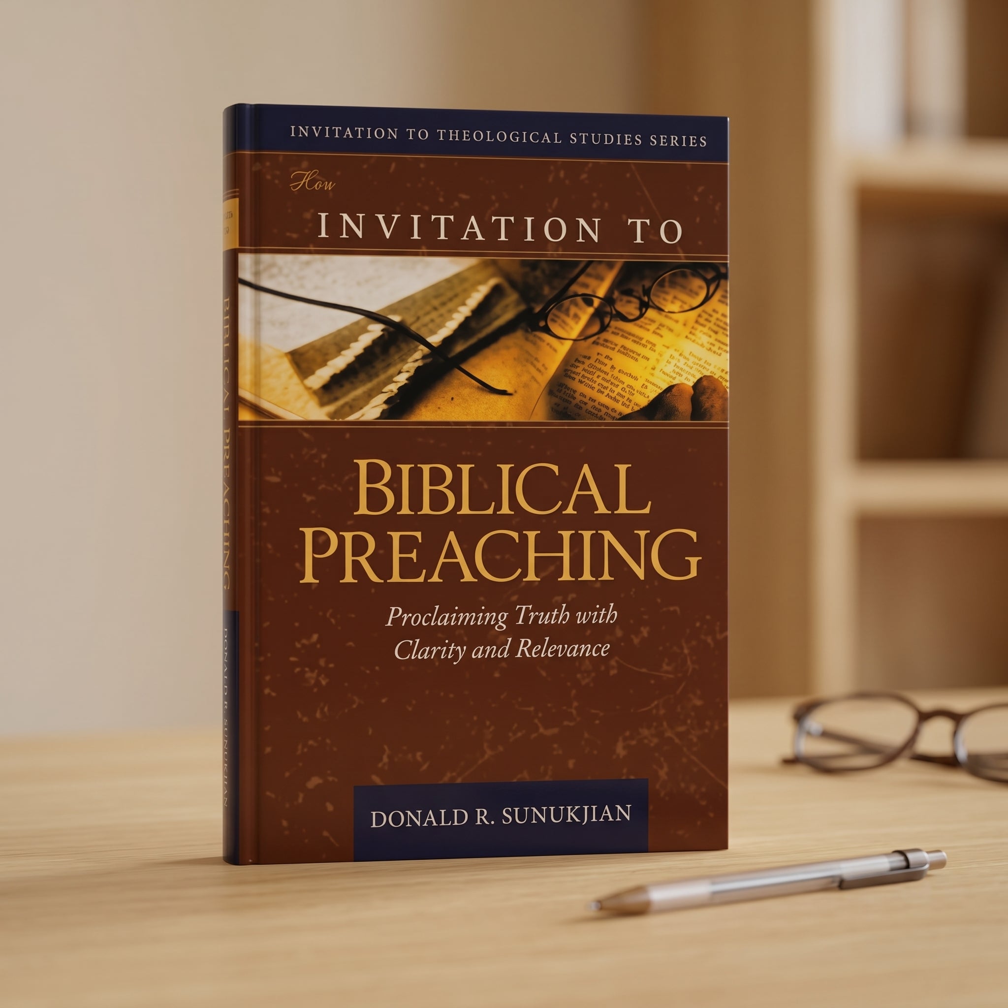 Studio photo of Invitation to Biblical Preaching: Proclaiming Truth with Clarity and Relevance (Invitation to Theological Studies Series, 2) in lifestyle