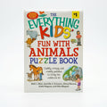 Studio photo of The Everything Kids' Fun with Animals Puzzle Book in hero