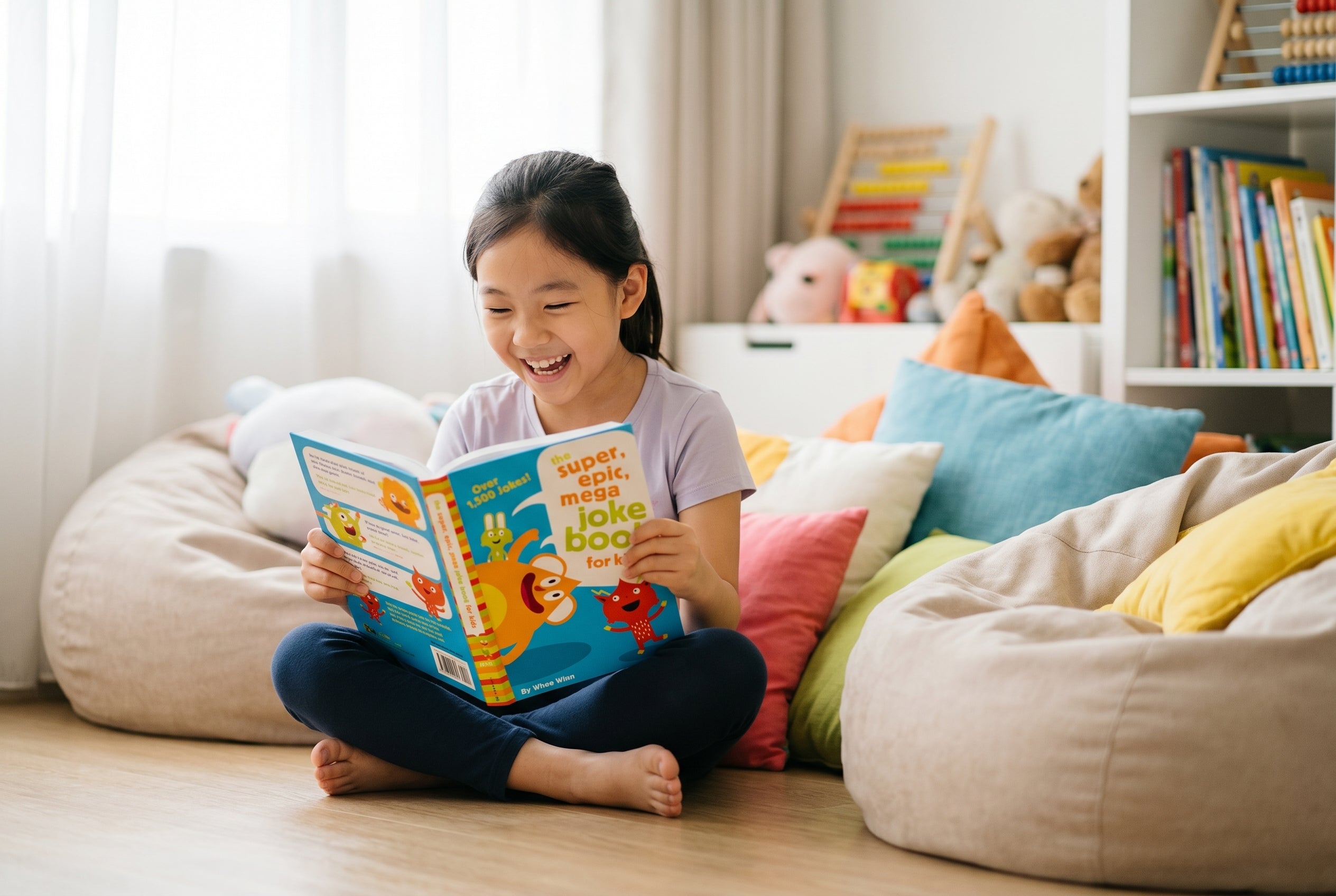 Studio photo of The Super, Epic, Mega Joke Book for Kids in lifestyle