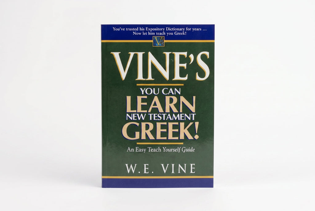 Studio photo of Vine's: You can Learn New Testament Greek, An Easy Teach Yourself Guide in hero