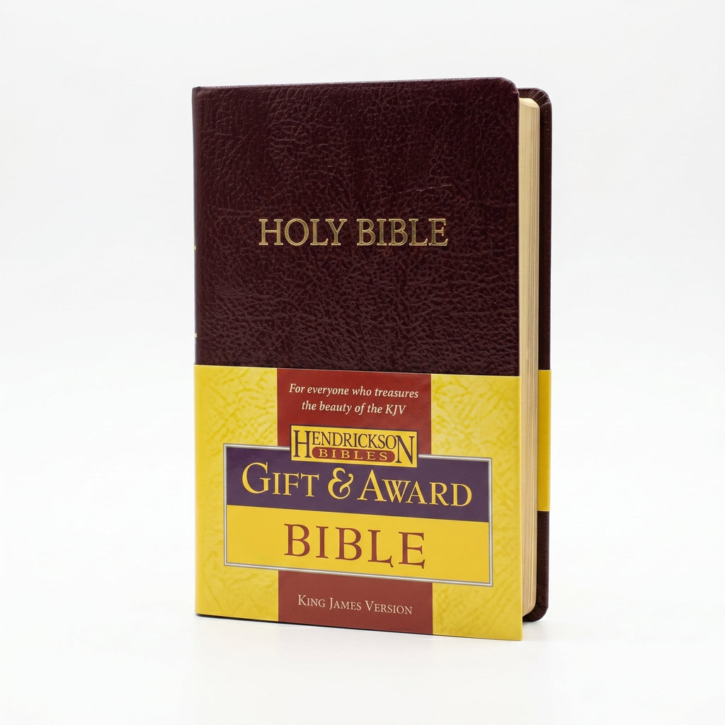 Studio photo of The Holy Bible: King James Version, Burgundy, Imitation Leather, Gift & Award in hero