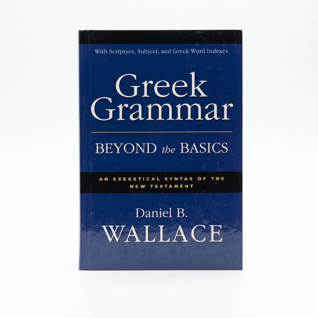 Studio photo of Greek Grammar Beyond the Basics: An Exegetical Syntax of the New Testament with Scripture, Subject, and Greek Word Indexes in hero