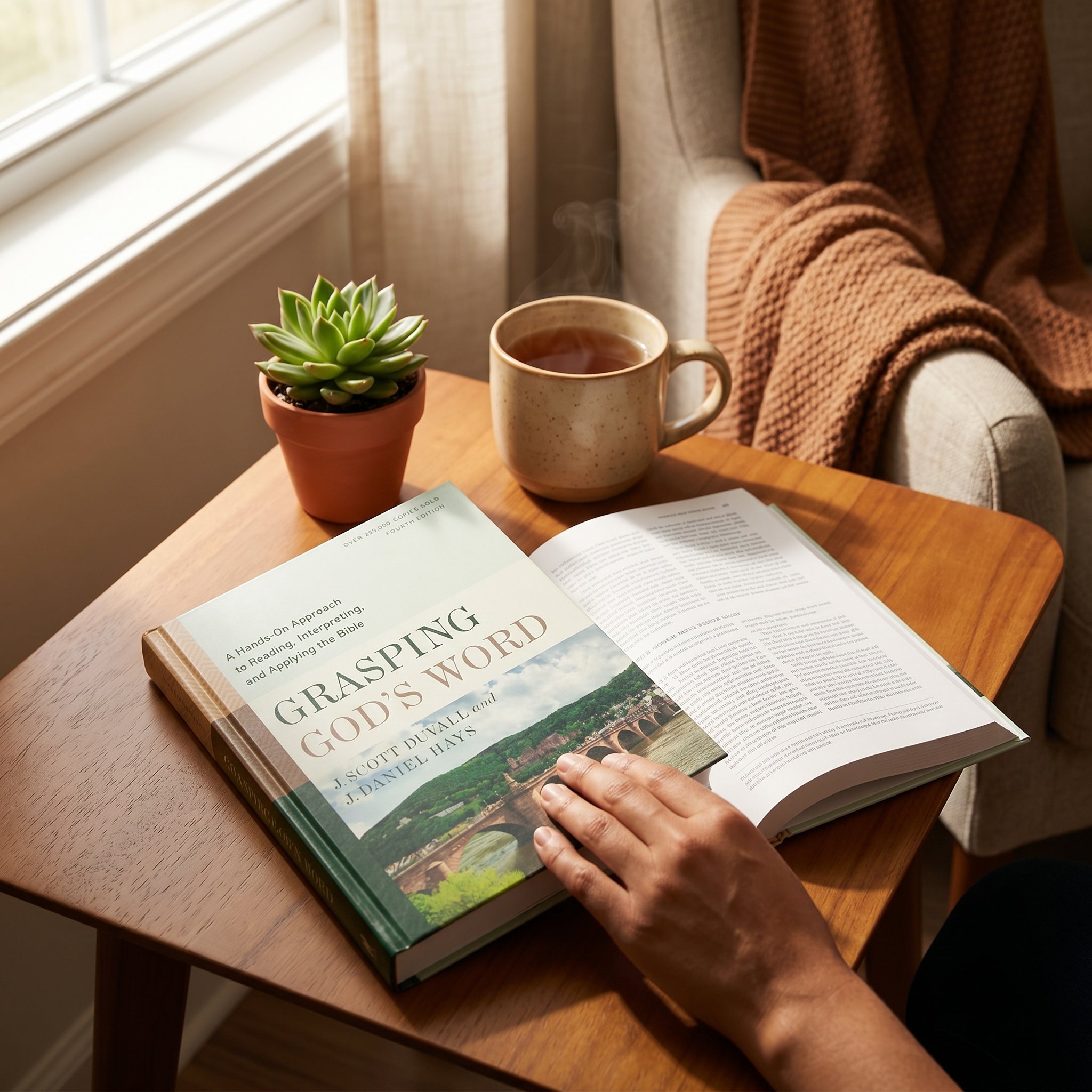 Studio photo of Grasping God's Word, Fourth Edition: A Hands-On Approach to Reading, Interpreting, and Applying the Bible in lifestyle