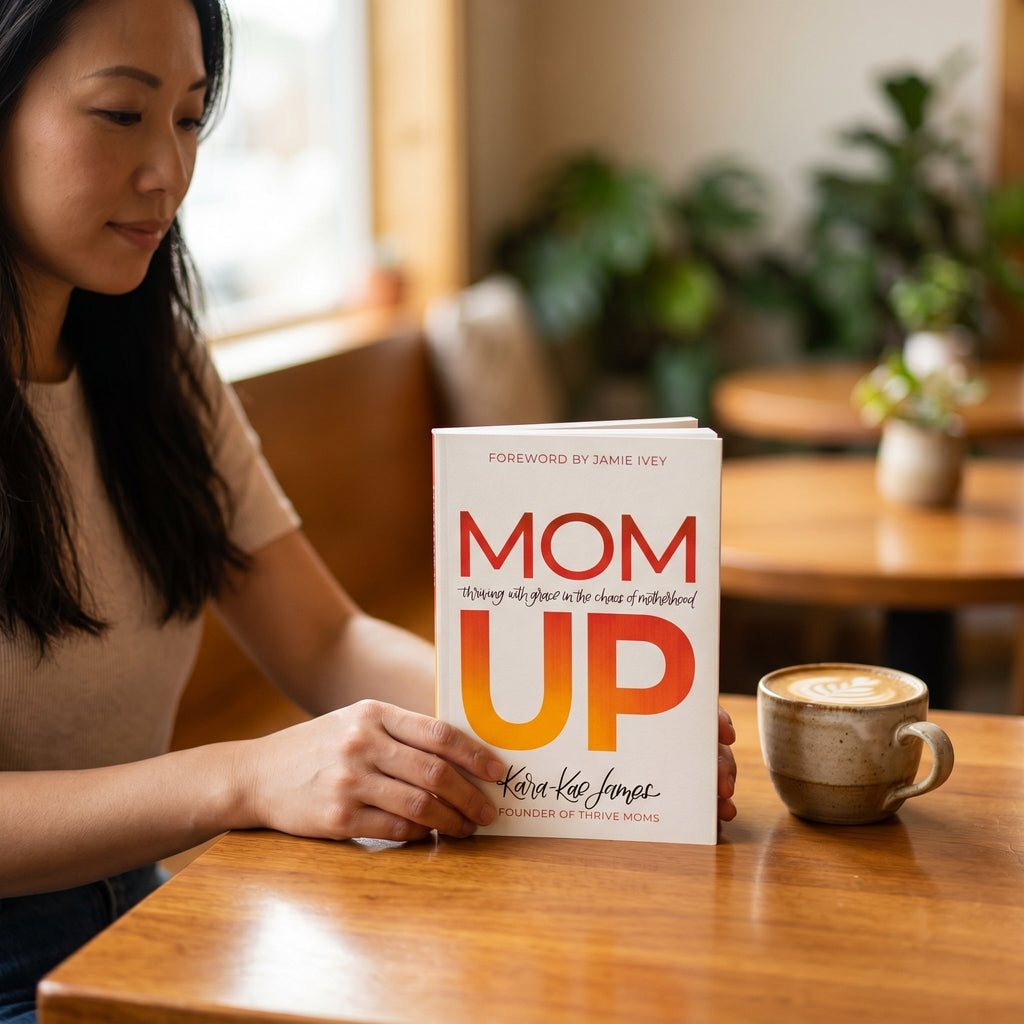 Studio photo of Mom Up: Thriving with Grace in the Chaos of Motherhood in lifestyle