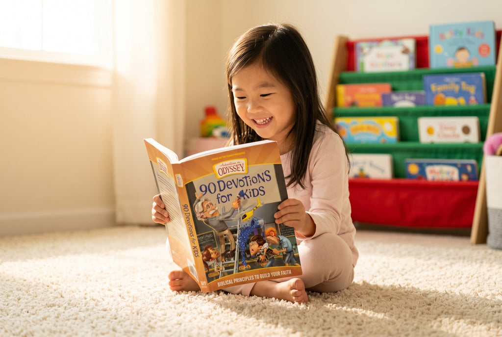 Studio photo of 90 Devotions for Kids in lifestyle