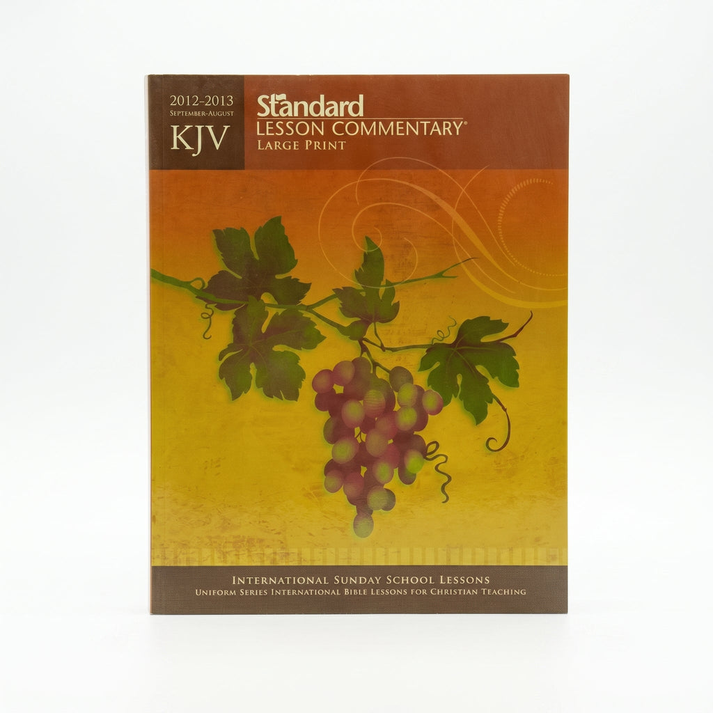 Studio photo of KJV Standard Lesson Commentary Large Print 2012-2013 in hero
