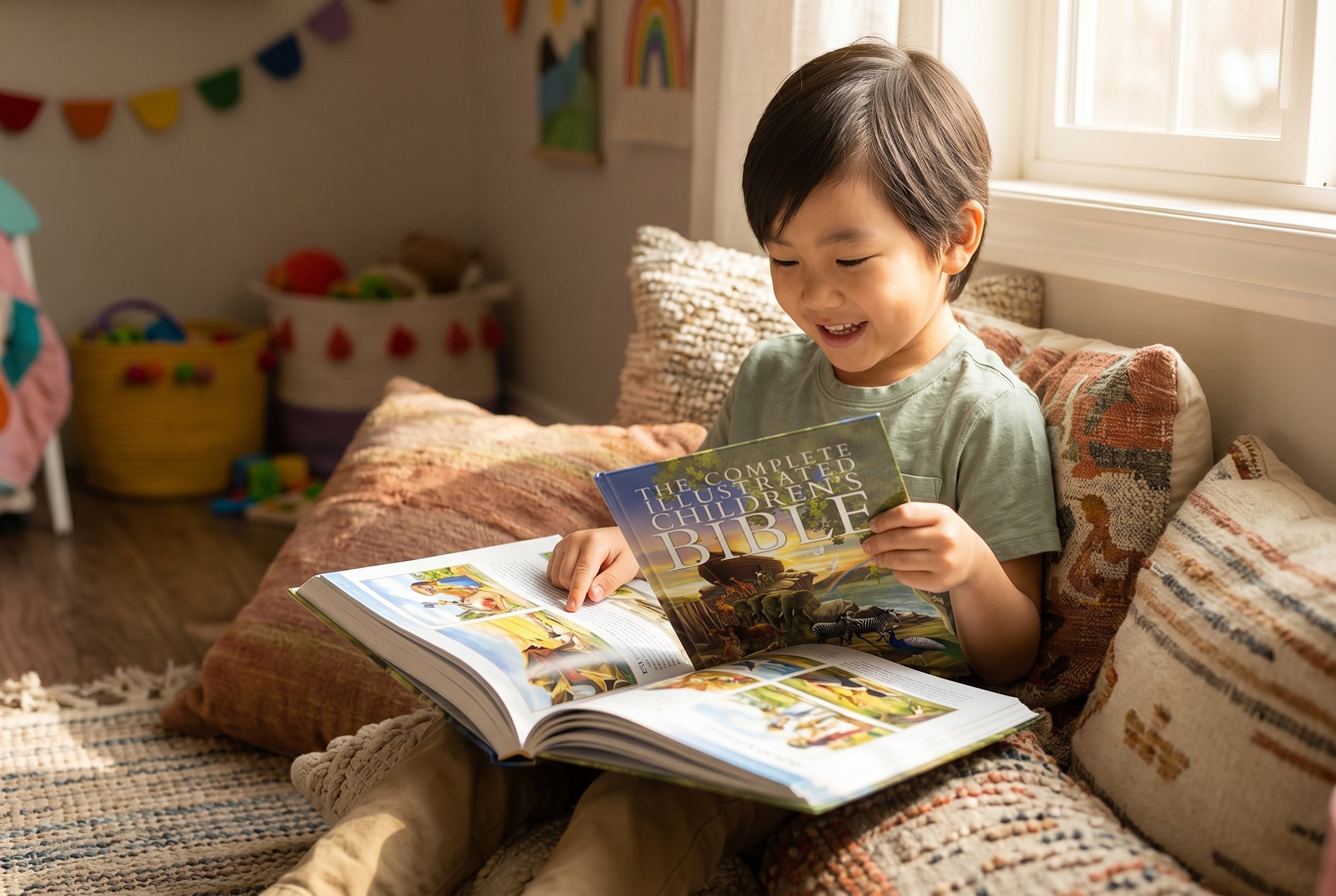 Studio photo of The Complete Illustrated Children's Bible in lifestyle