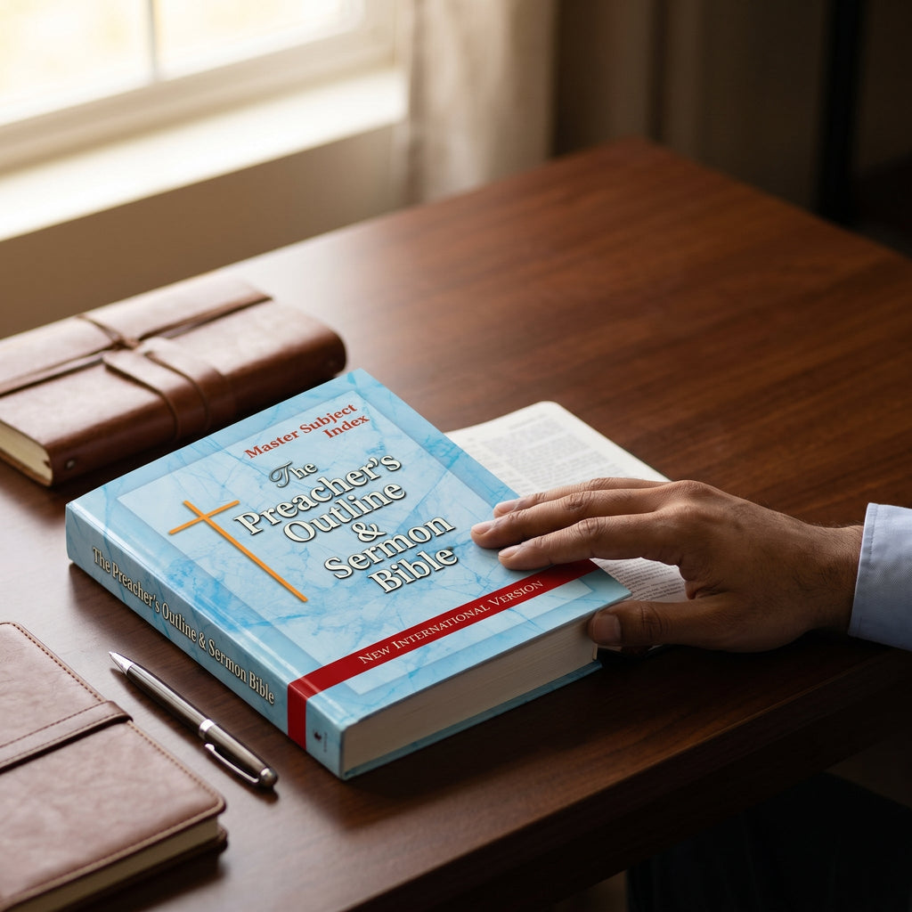 Studio photo of The Preacher's Outline & Sermon Bible: Master Subject Index in lifestyle