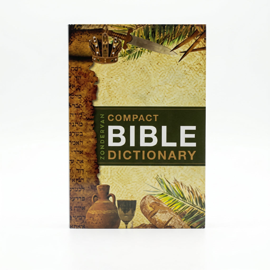 Studio photo of Zondervan's Compact Bible Dictionary in hero