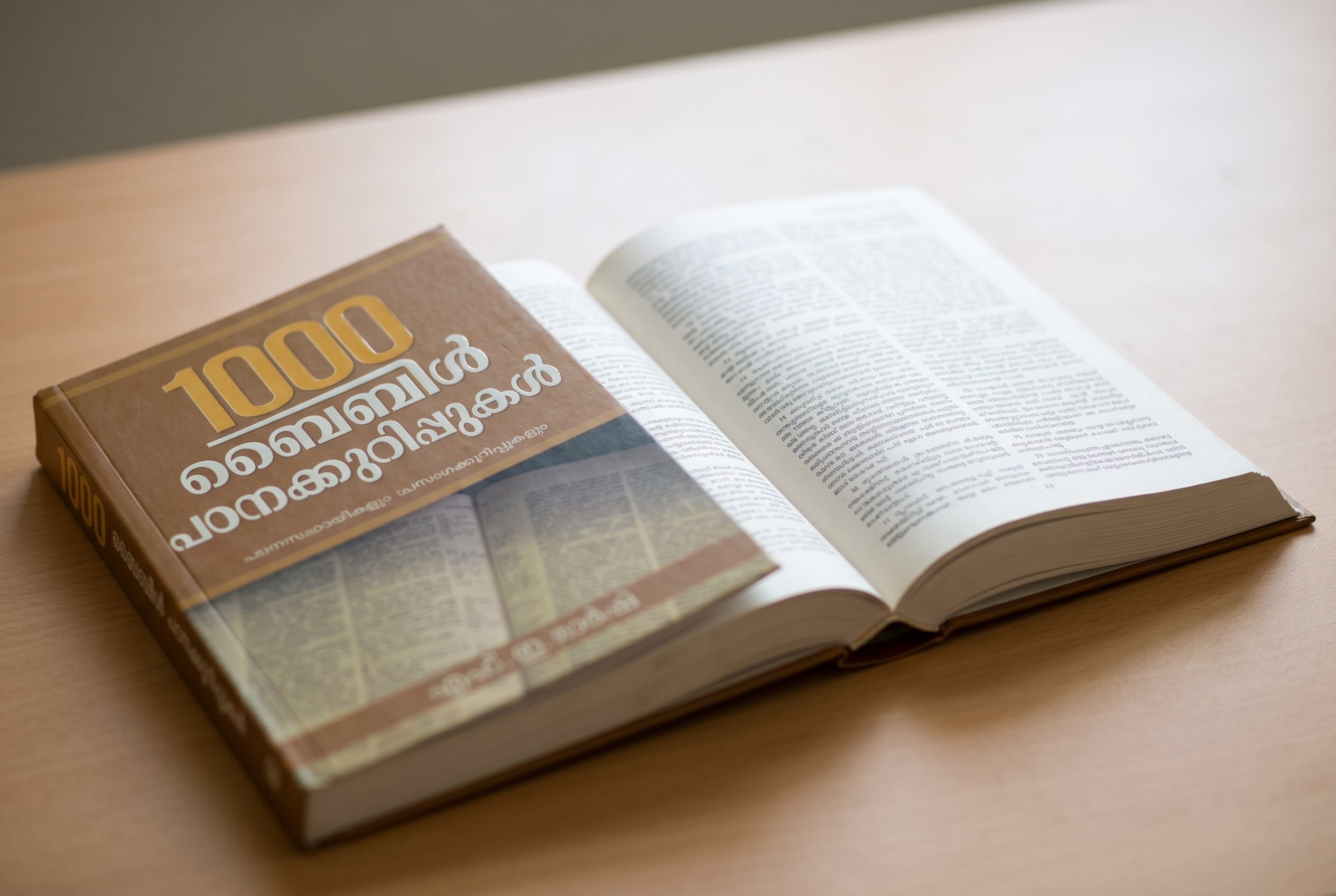 Studio photo of 1000 Bible Study Outlines (Malayalam) in detail