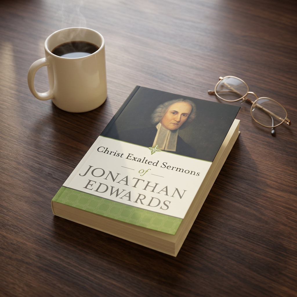 Studio photo of Christ Exalted Sermons of Jonathan Edwards in lifestyle