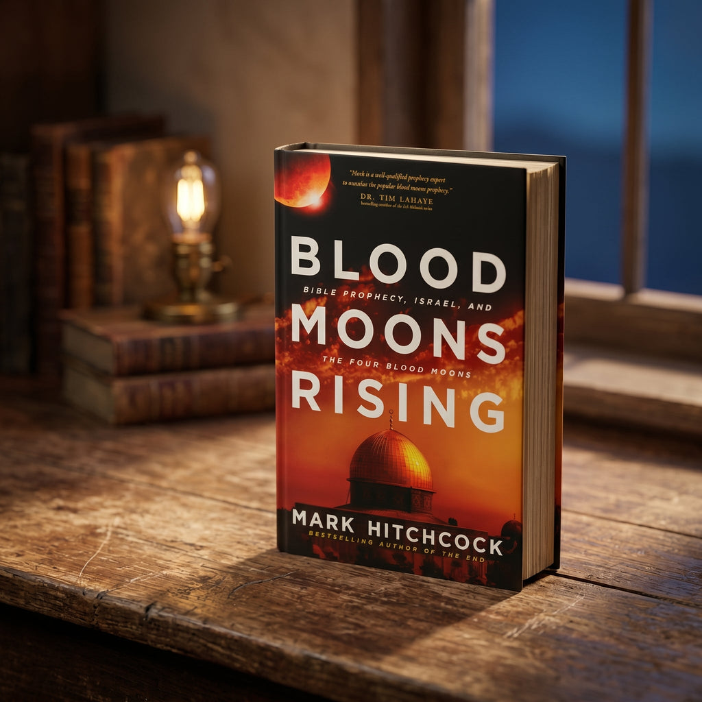 Studio photo of Blood Moons Rising: Bible Prophecy, Israel, and the four Blood Moons in lifestyle