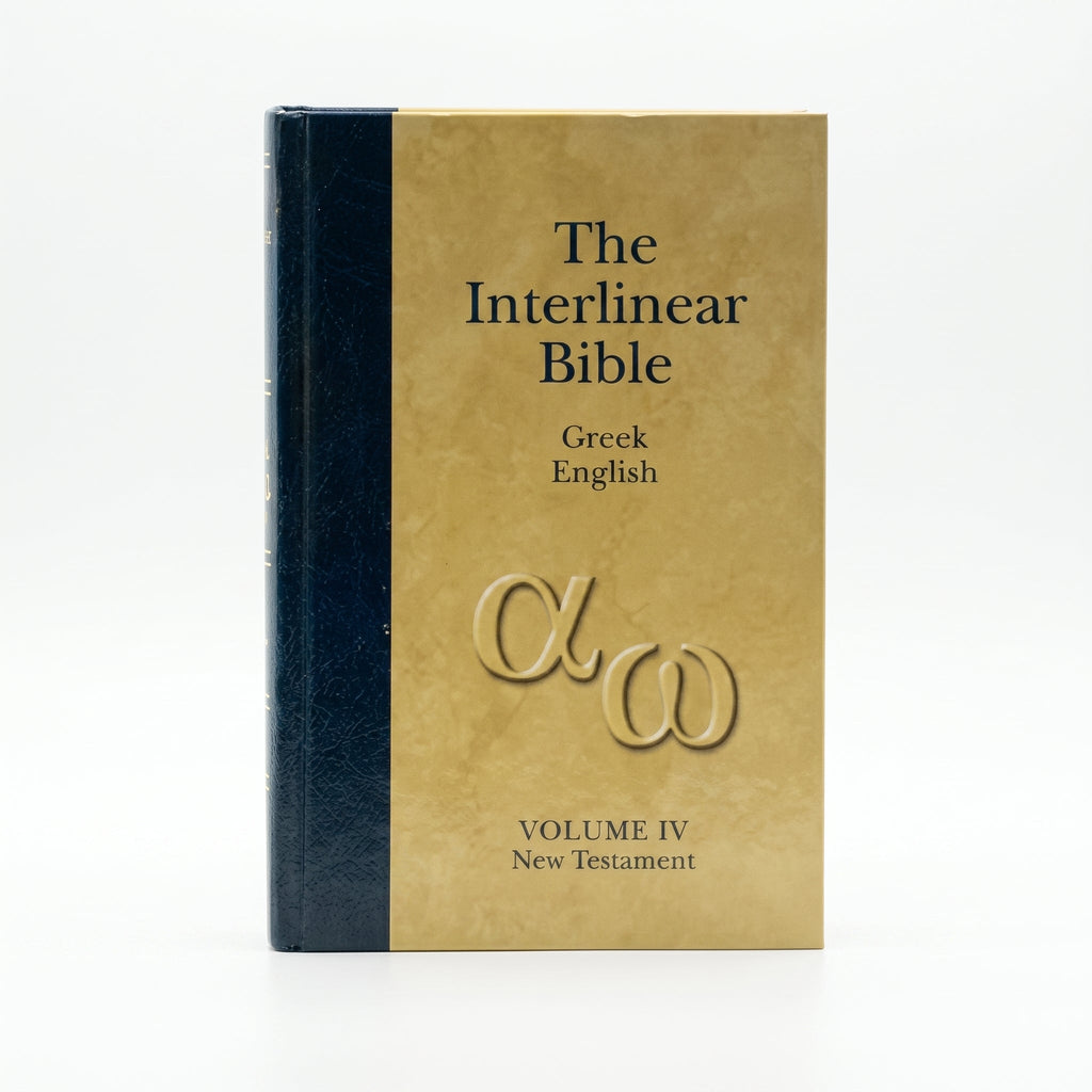Studio photo of Interlinear Greek-English New Testament in hero