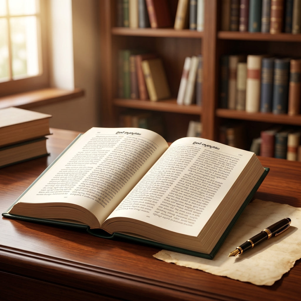 Studio photo of The Applied Bible Commentary New Testament (Telugu) in lifestyle