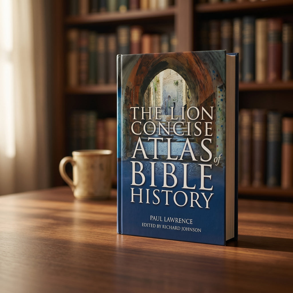 Studio photo of The Lion Concise Atlas of Bible History in lifestyle