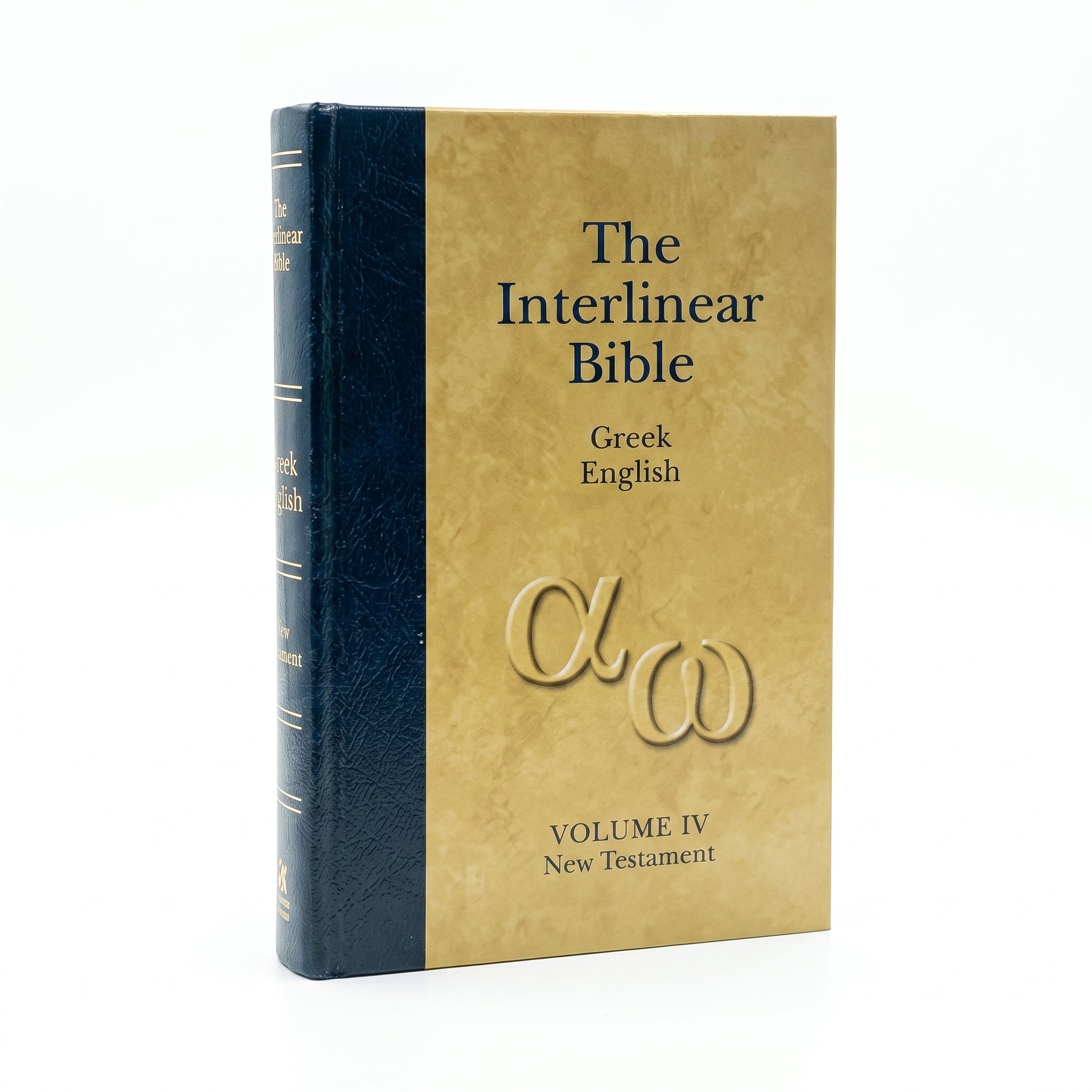 Studio photo of Interlinear Greek-English New Testament in hero