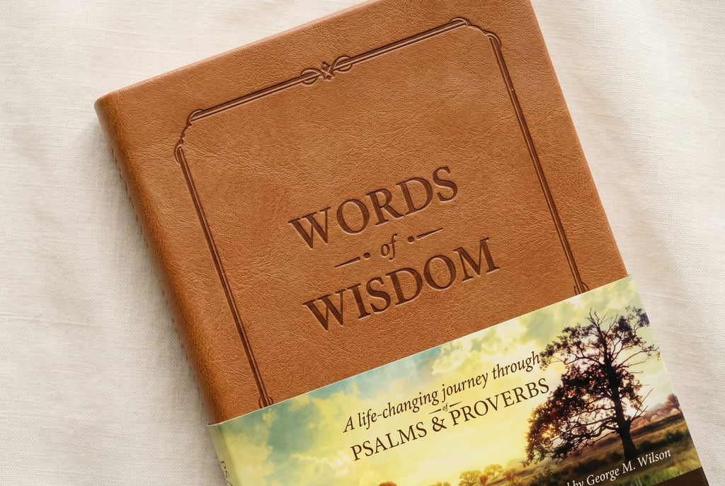 Studio photo of Words of Wisdom in detail