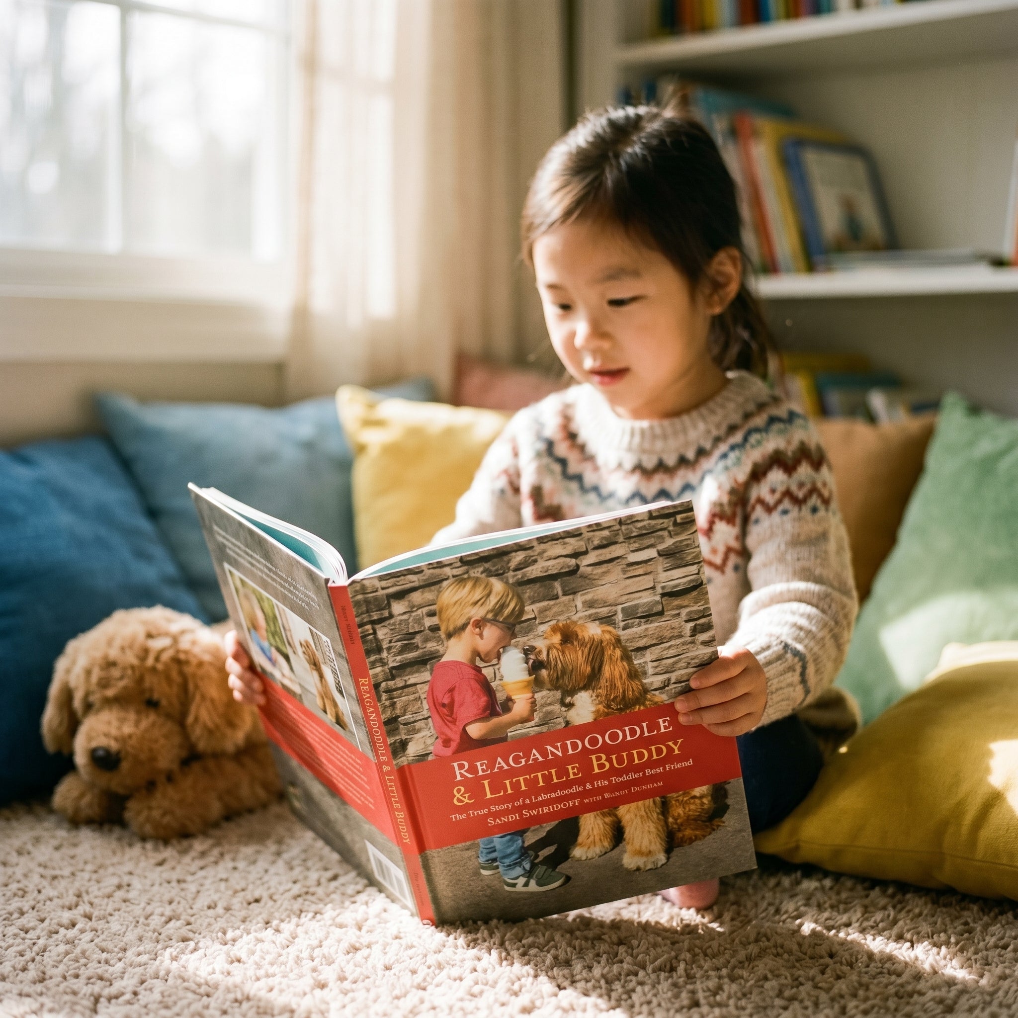Studio photo of Reagandoodle and Little Buddy: The True Story of a Labradoodle and His Toddler Best Friend in lifestyle