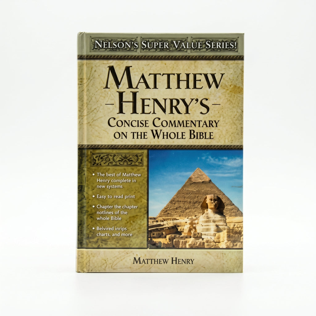 Studio photo of Matthew Henry's Concise Commentary on the Whole Bible: His Classic Writings. His Study Outlines. Pure and Simple…Matthew Henry (Super Value Series) in hero
