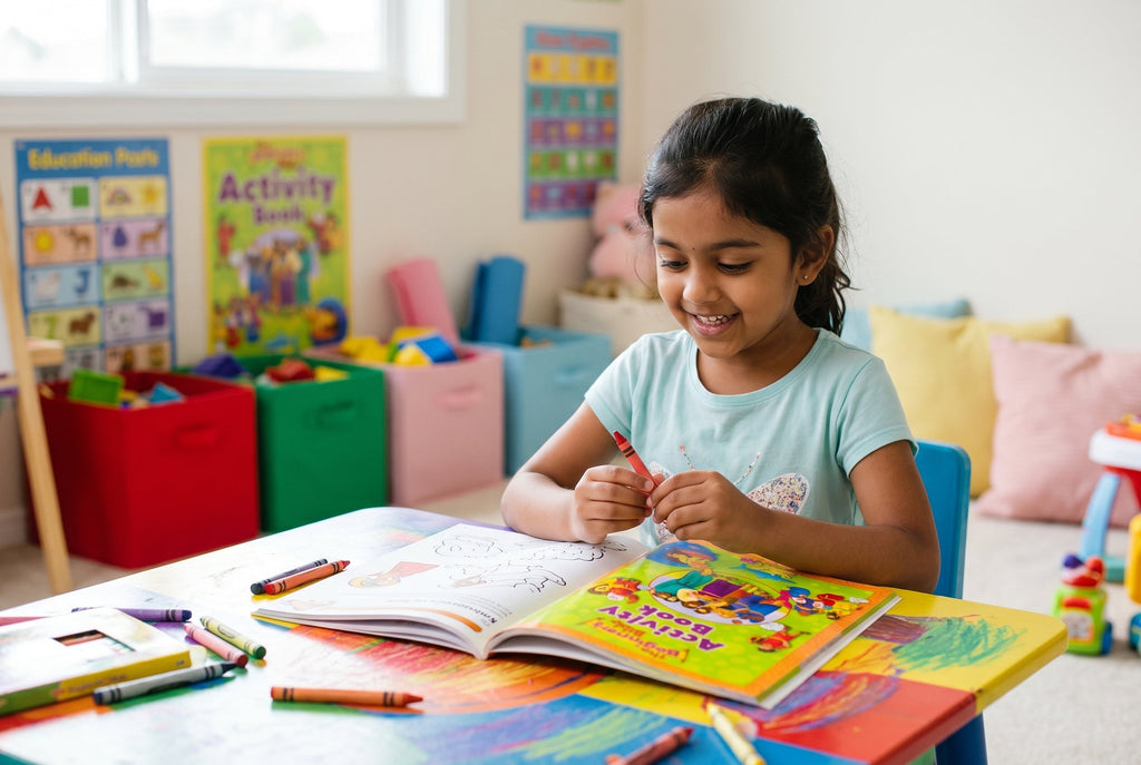 Studio photo of The Beginner's Bible Activity Book in lifestyle
