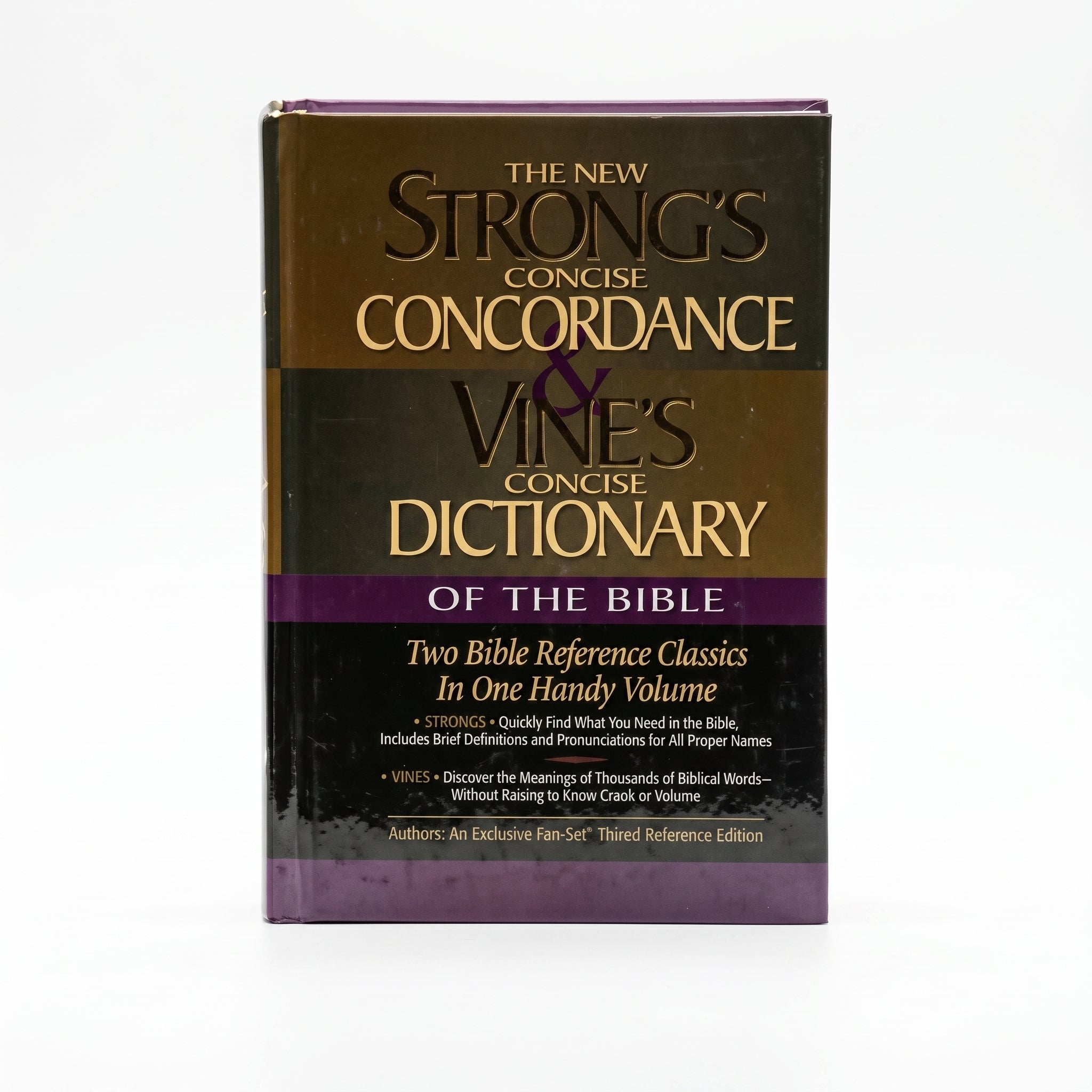 Studio photo of Strong's Concise Concordance And Vine's Concise Dictionary Of The Bible Two Bible Reference Classics In One Handy Volume in hero