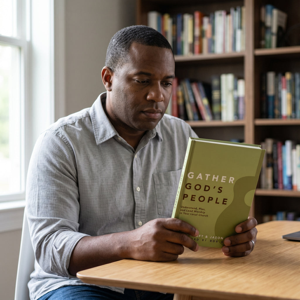 Studio photo of Gather God's People: Understand, Plan, and Lead Worship in Your Local Church (Practical Shepherding Series) in lifestyle