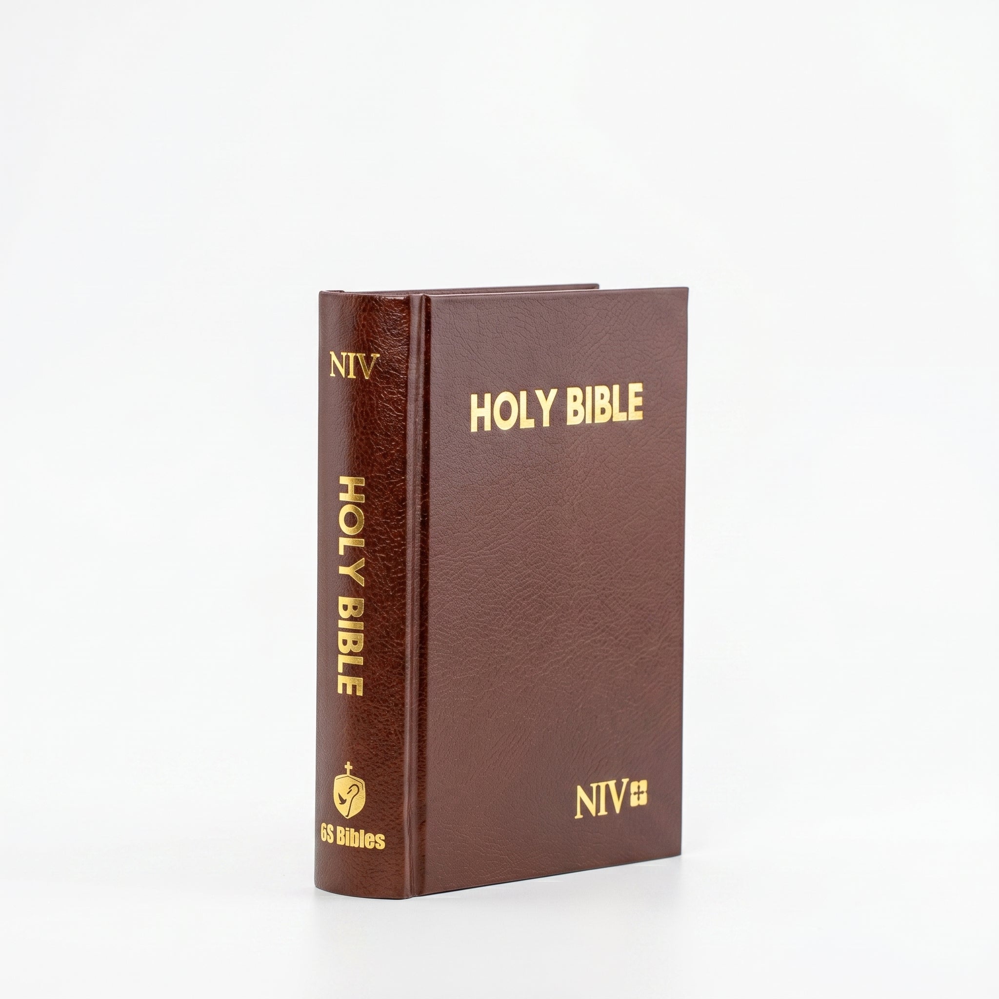 NIV Holy Bible Compact Brown | Christian + NIV Compact White | Christian Bible Serv Combo