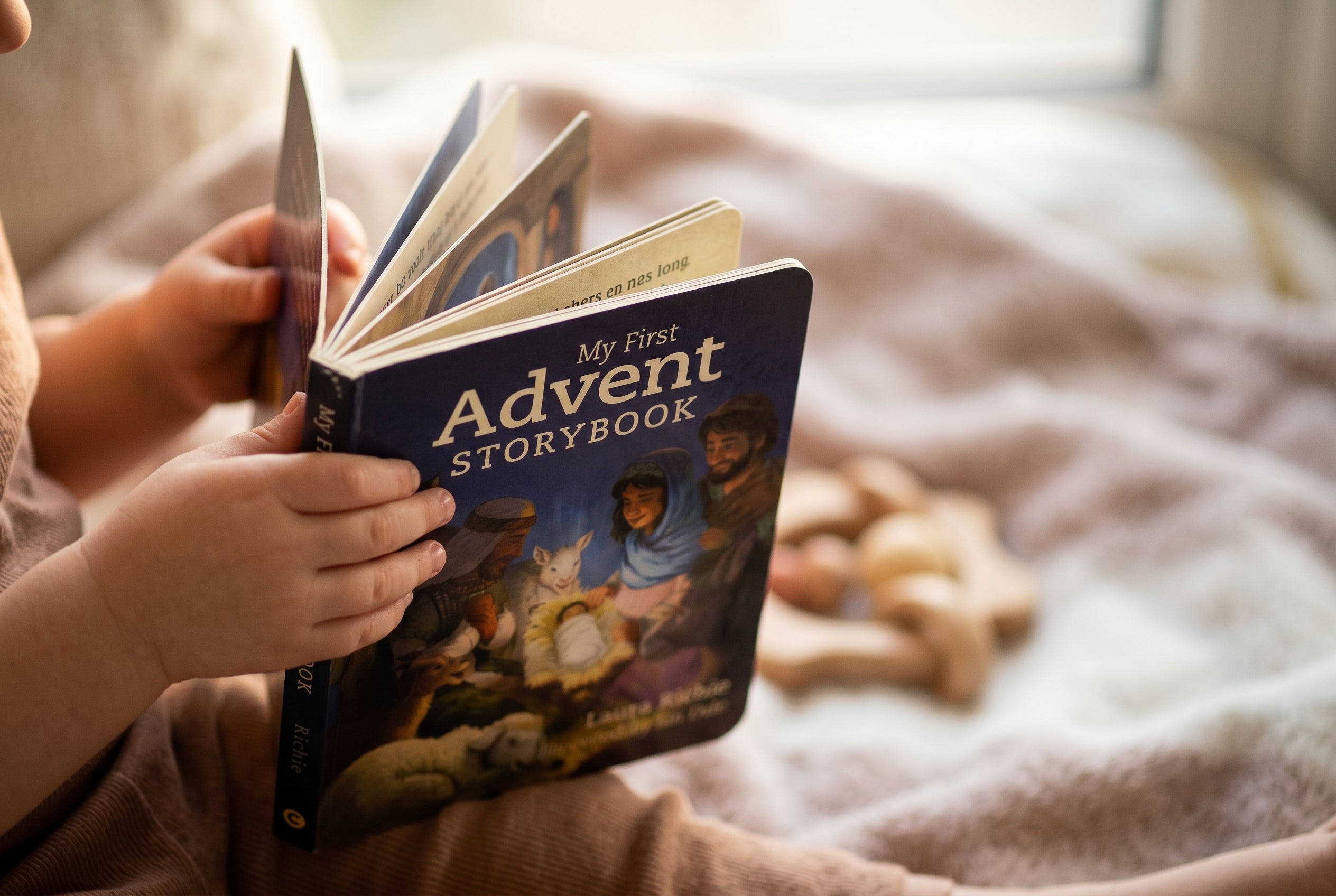Studio photo of My first day Advent Storybook in detail