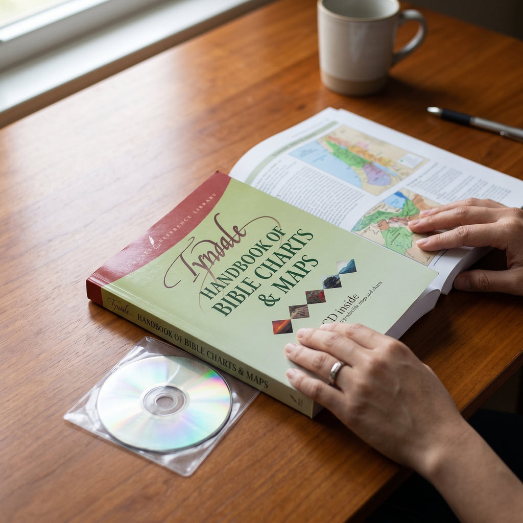Studio photo of Tyndale Handbook of Bible Charts and Maps in detail