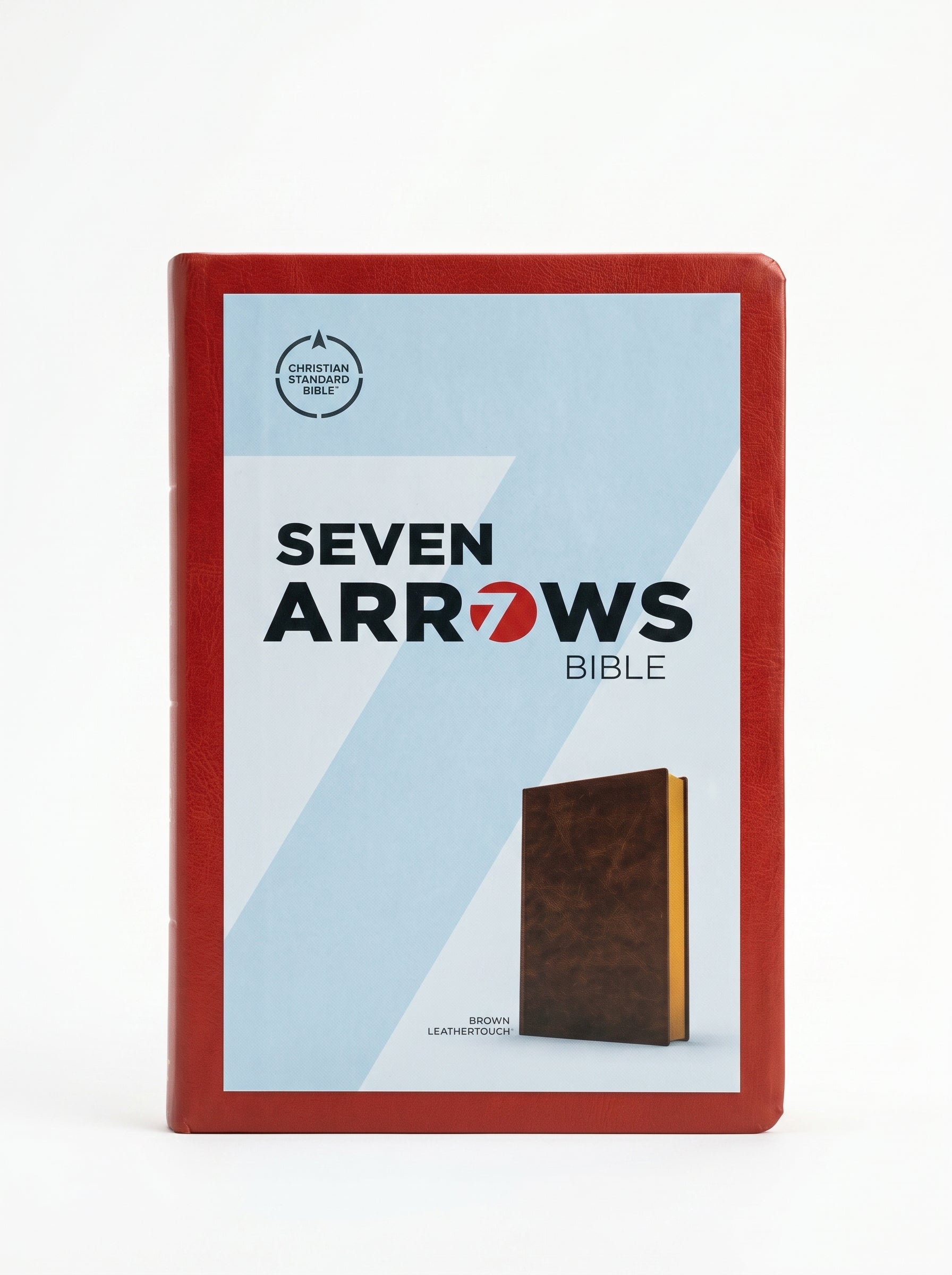 Studio photo of CSB Seven Arrows Bible - Brown Leathertouch in hero