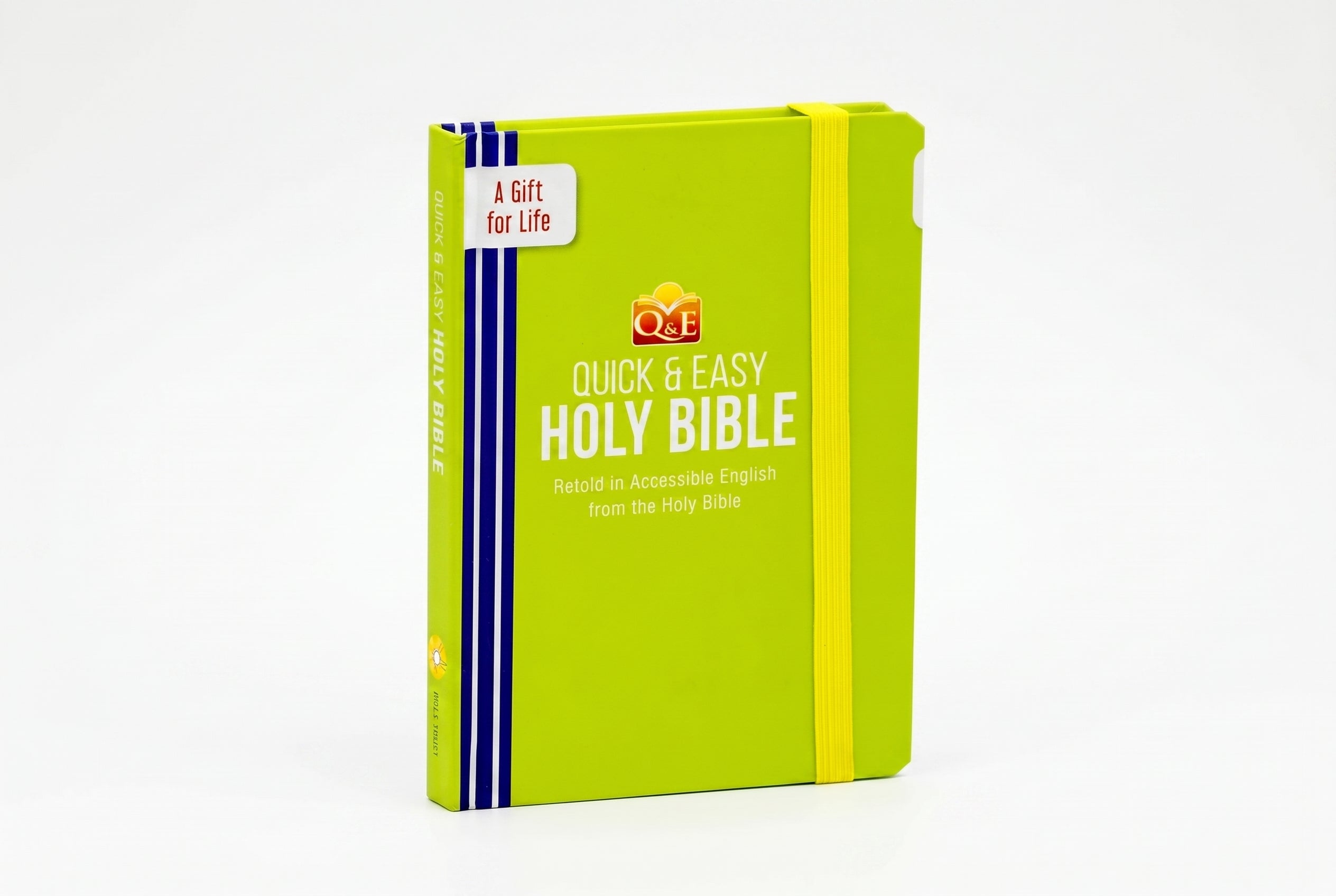 Studio photo of Quick & Easy Holy Bible- Retold in Accessible English Green from the Holy Bible in hero