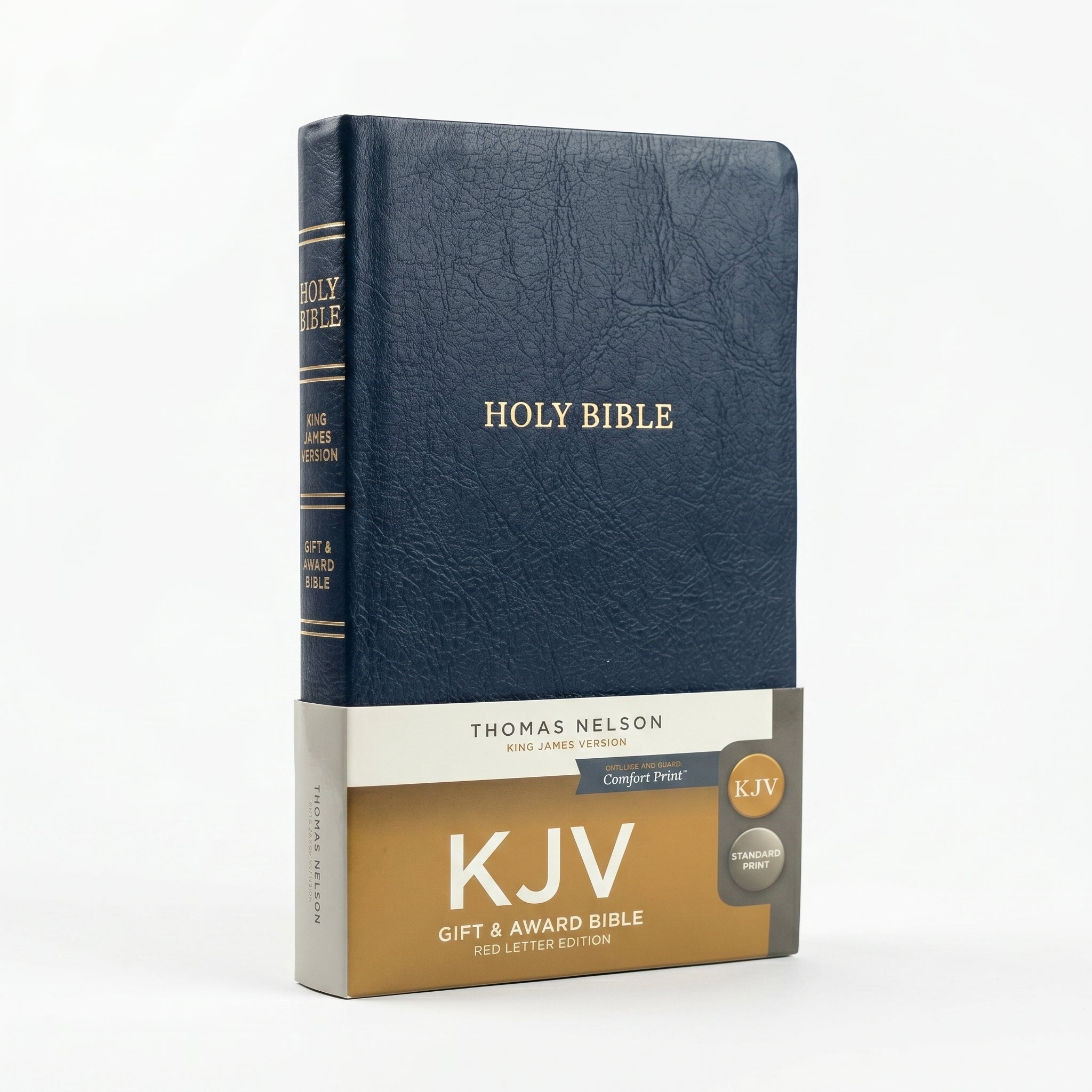 KJV Gift and Award Bible - Navy Blue Lea + Come Boldly: Timeless Daily Encouragemen Combo