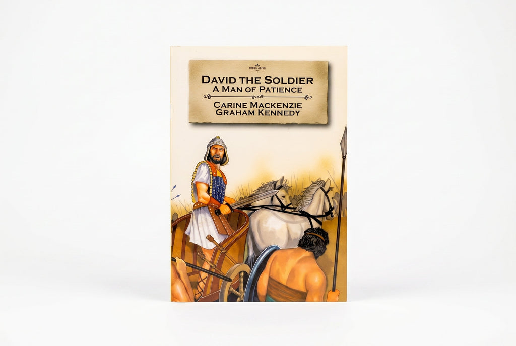 Studio photo of David the Soldier in hero