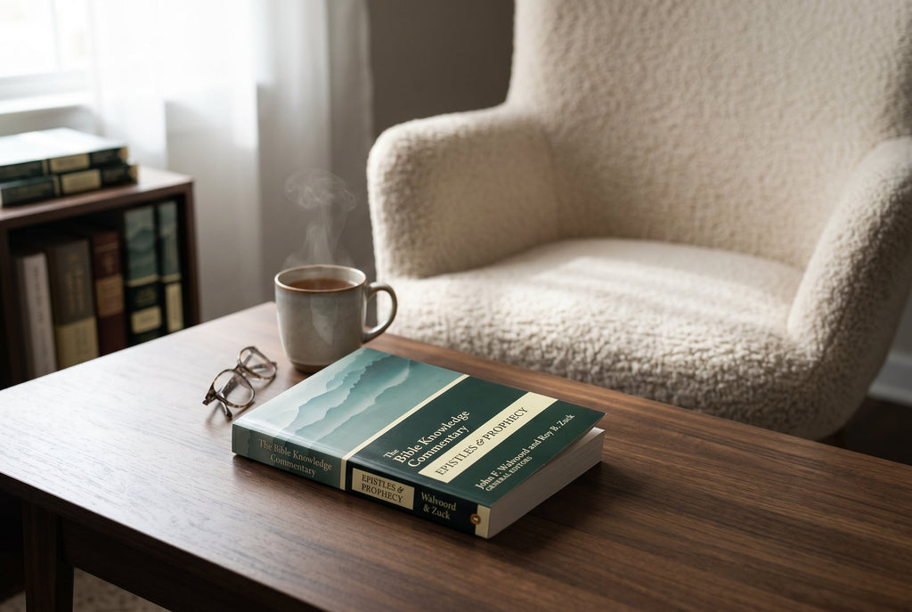 Studio photo of The Bible Knowledge Commentary Epistles and Prophecy in lifestyle
