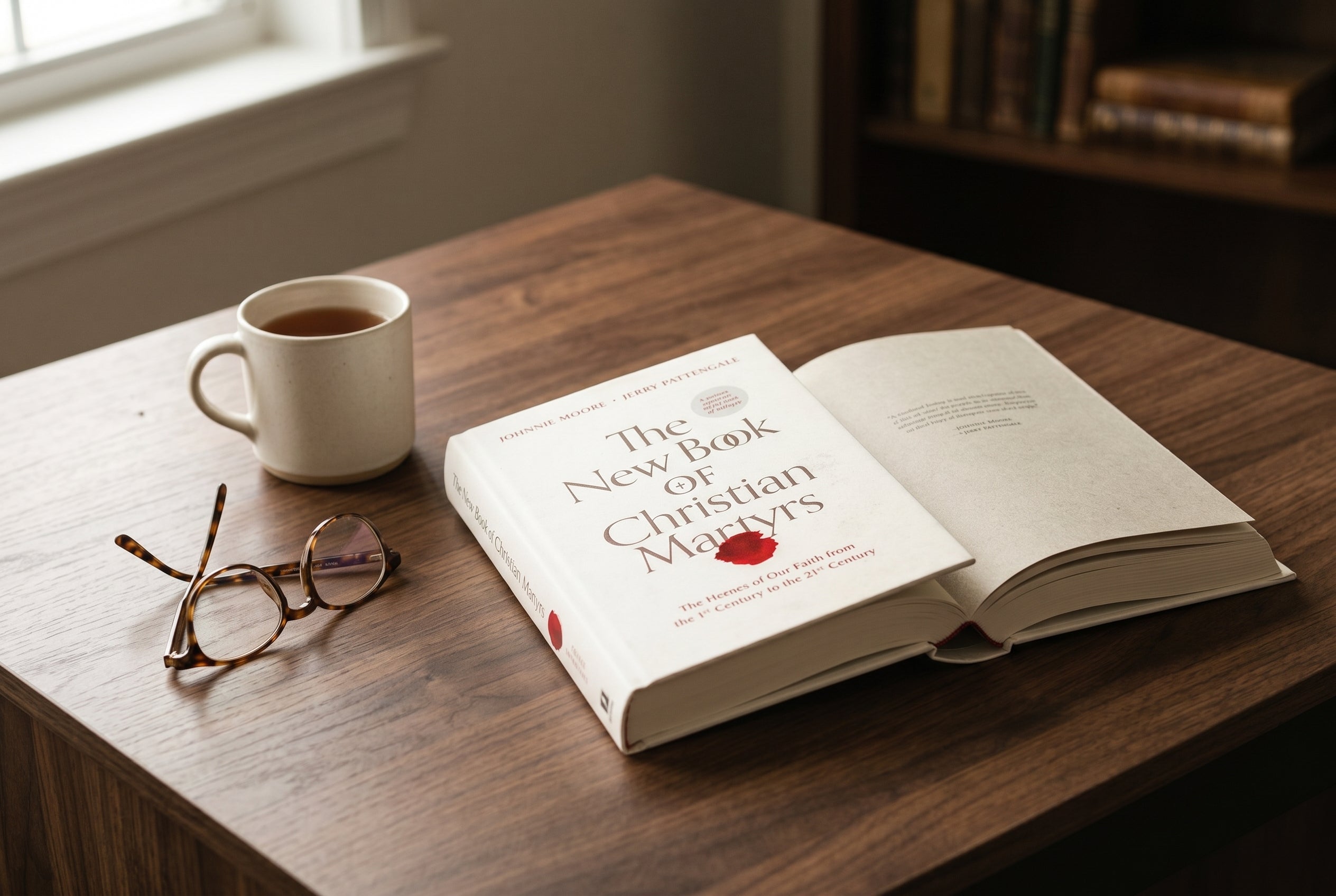 Studio photo of The New Book of Christian Martyrs in lifestyle
