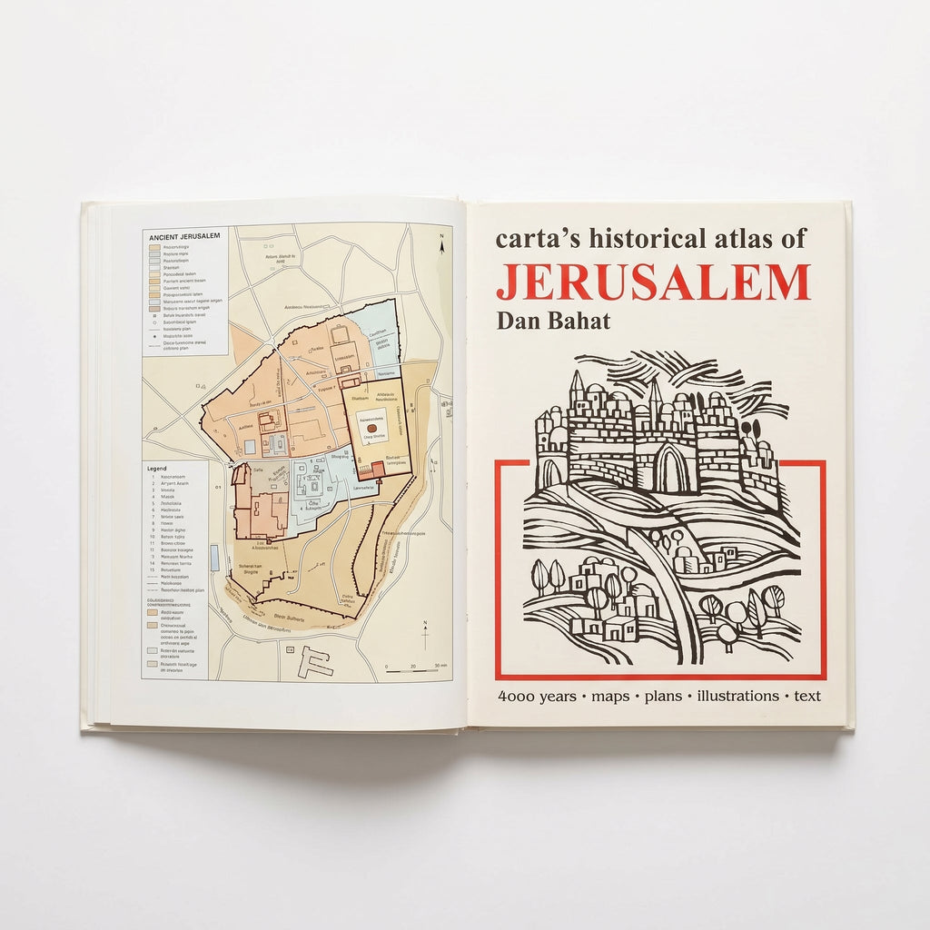 Studio photo of Carta's Historical Atlas of Jerusalem in hero