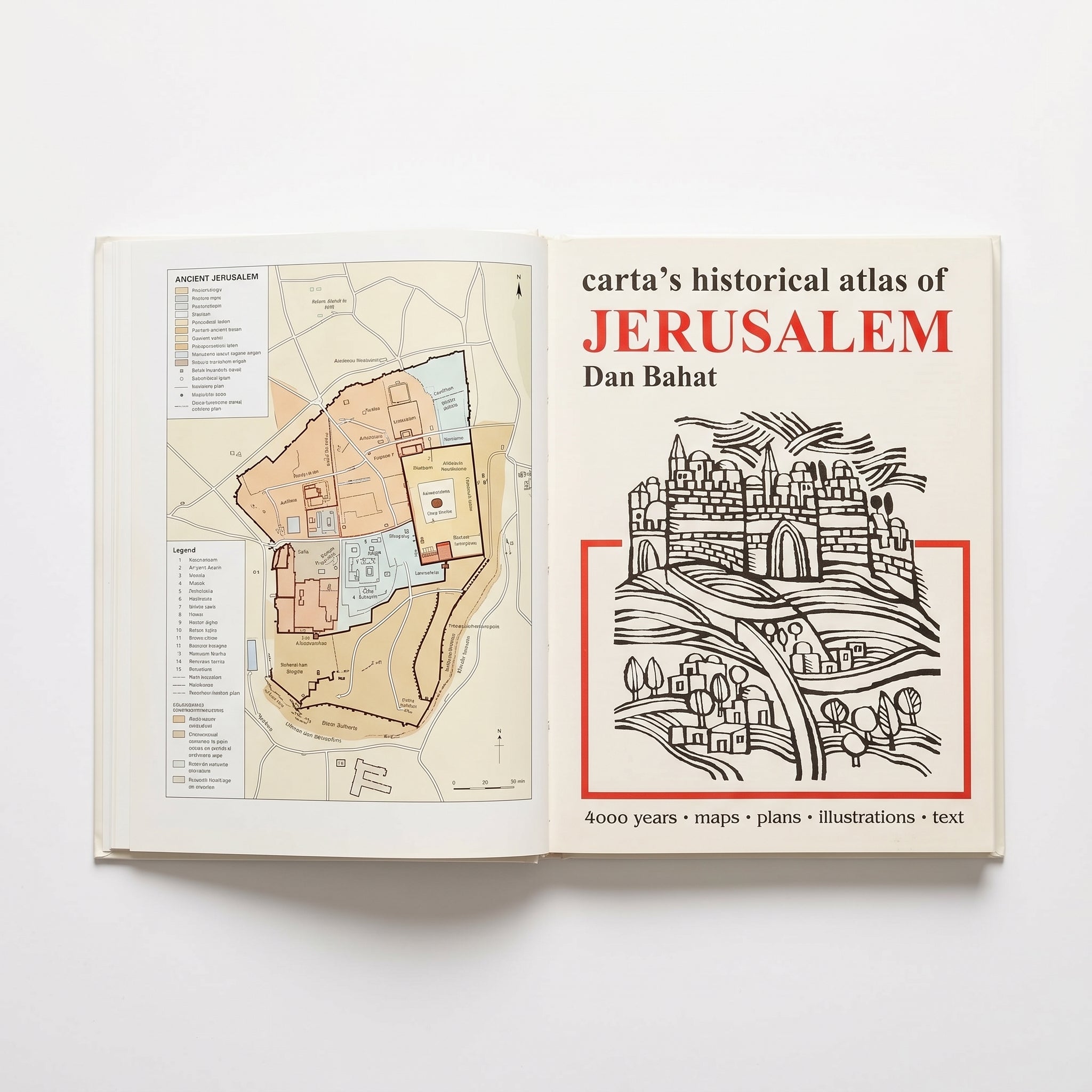 Studio photo of Carta's Historical Atlas of Jerusalem in hero