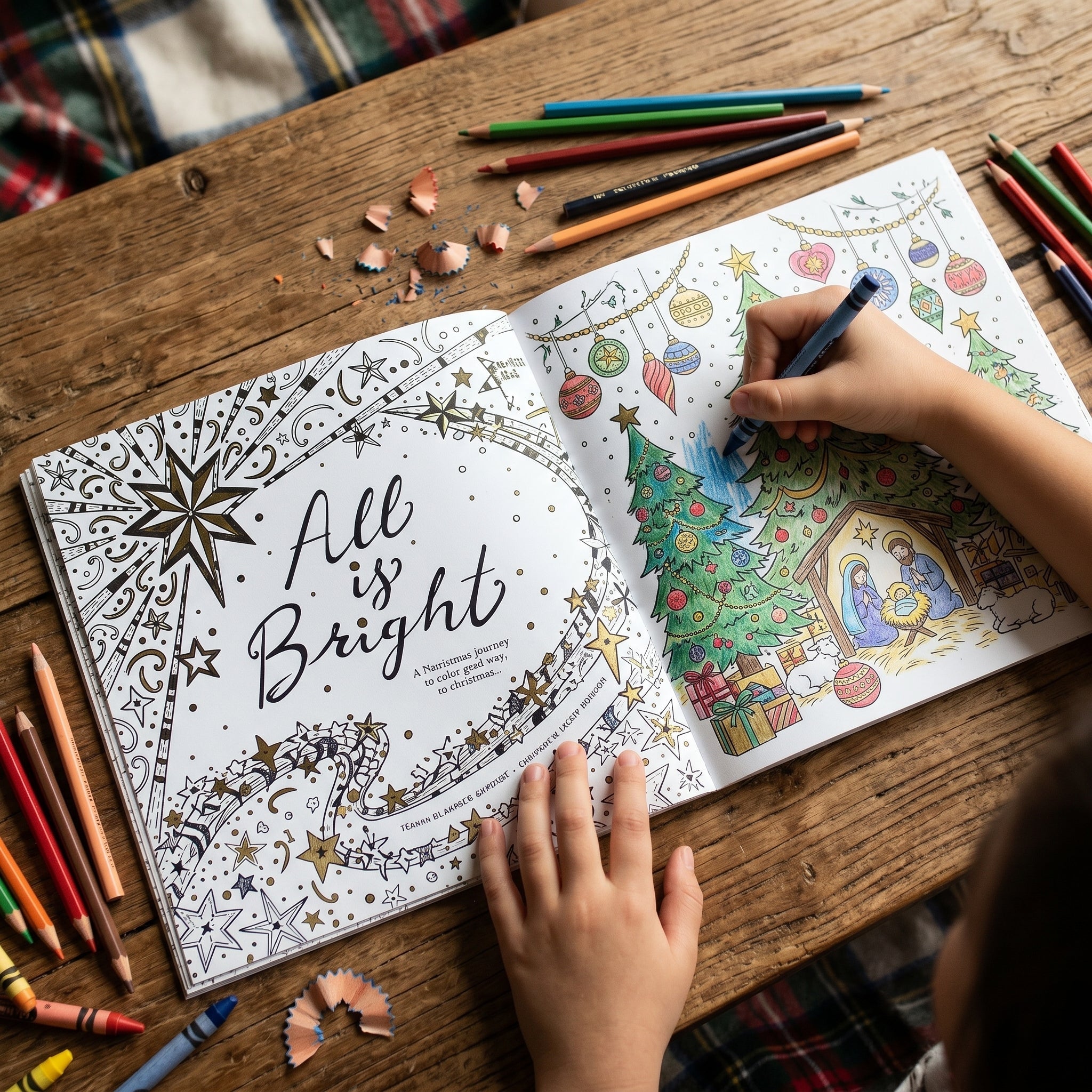Studio photo of All Is Bright: A Devotional Journey to Color Your Way to Christmas in detail