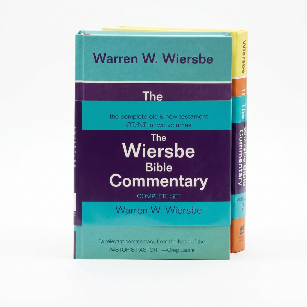 Studio photo of Wiersbe Bible Commentary, 2 Volume Set in hero