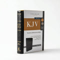 KJV Thinline Reference Bible, Black Leat + NIV Holy Bible Medium, Dark Brown, Zip | Combo