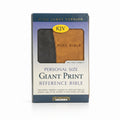 KJV Personal Size Giant Print Reference  + NIV Every Man's Bible: Deluxe Heritage E Combo