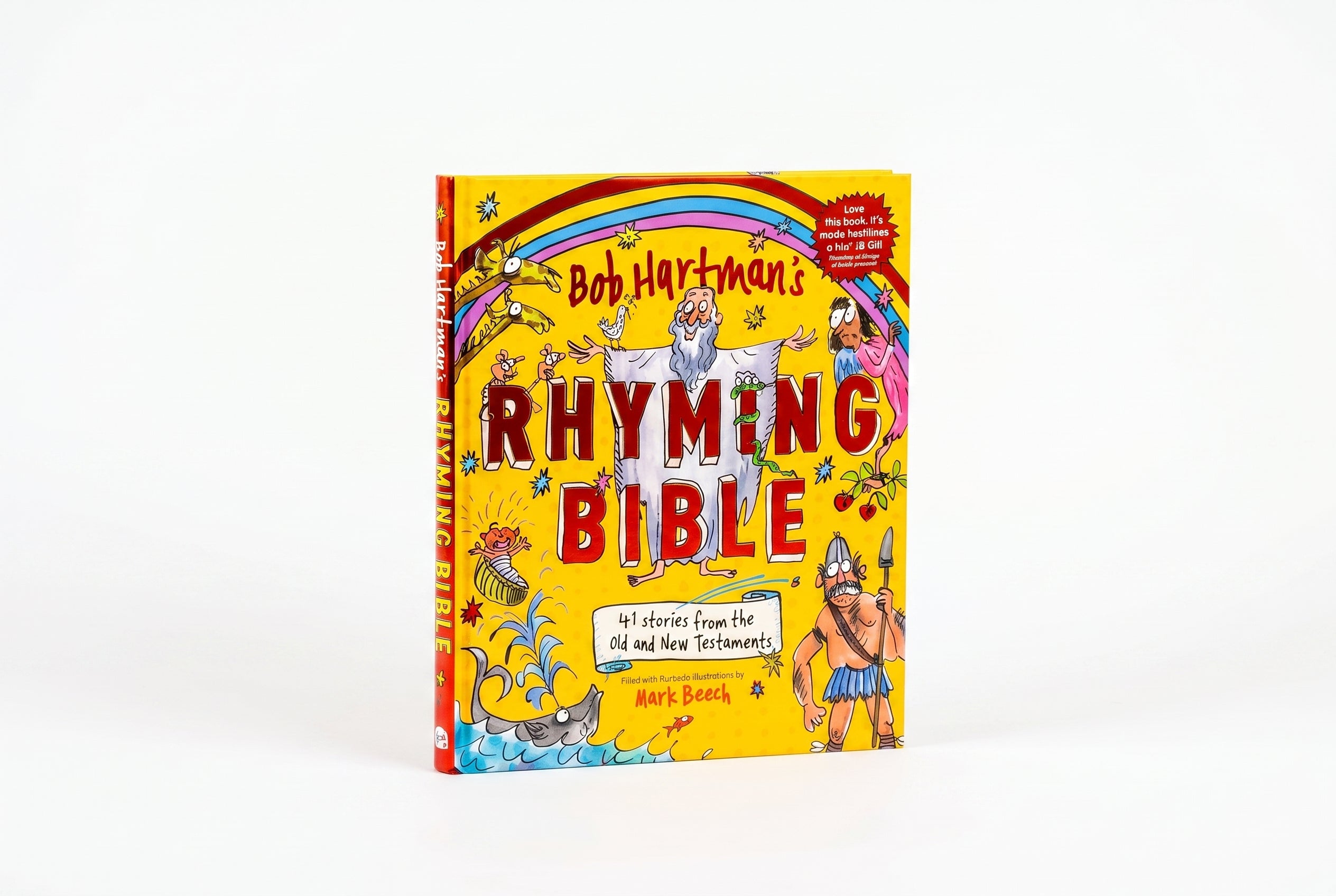 Studio photo of Bob Hartman's Rhyming Bible in hero