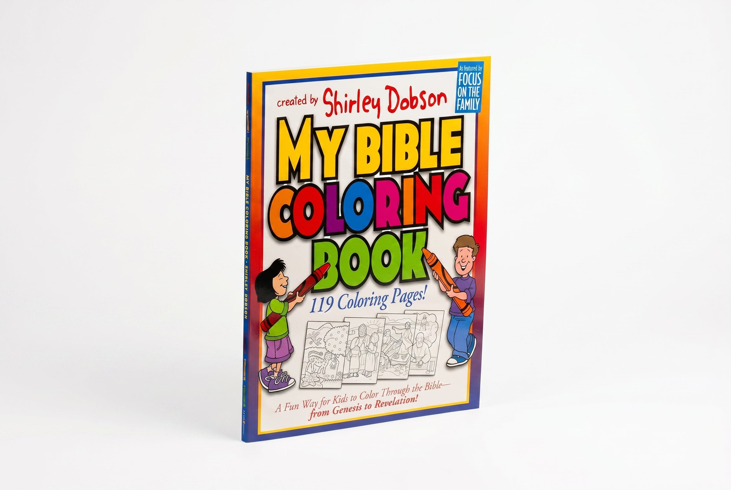 Studio photo of My Bible Coloring Book in hero