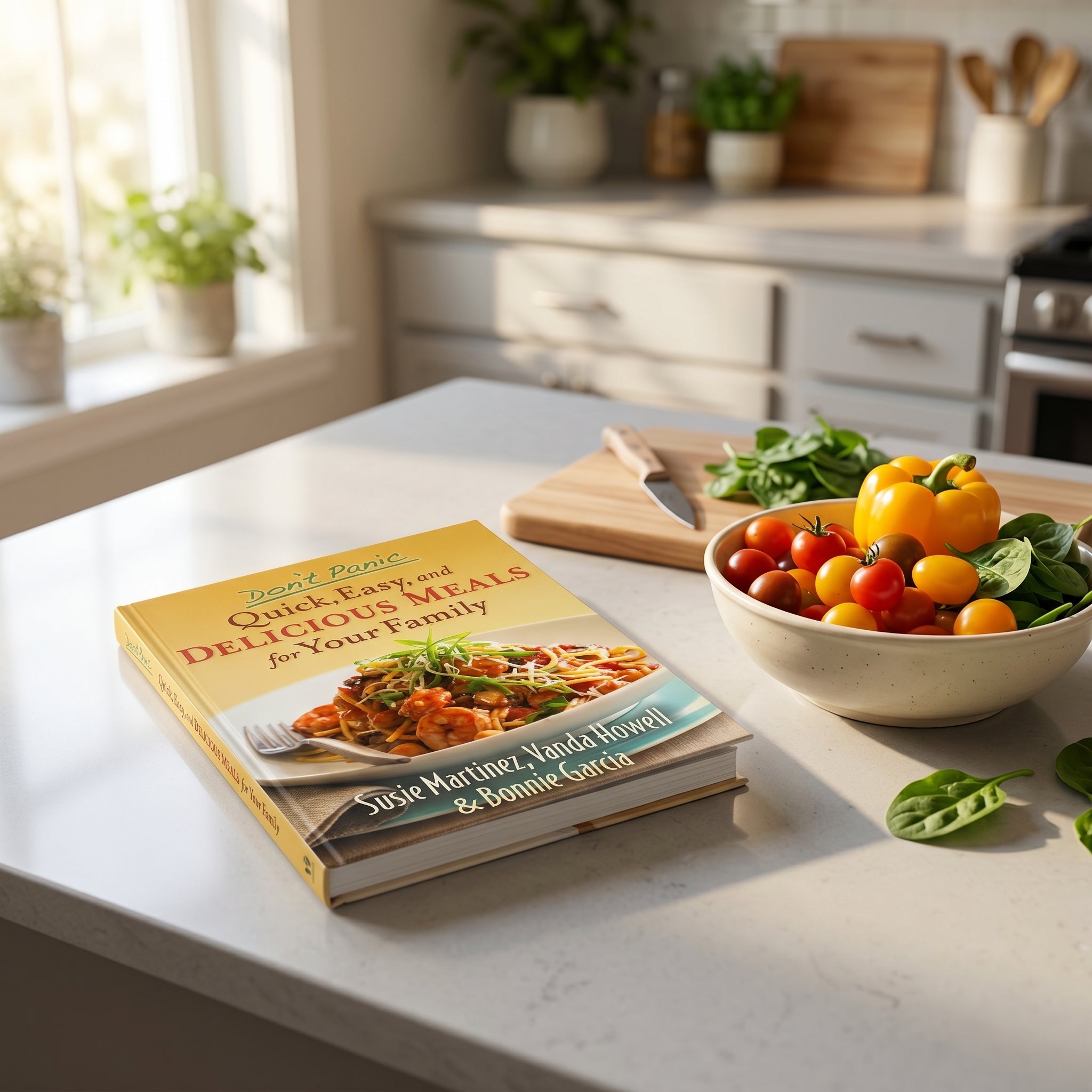 Studio photo of Don't Panic: Quick, Easy, and Delicious Meals for Your Family in lifestyle