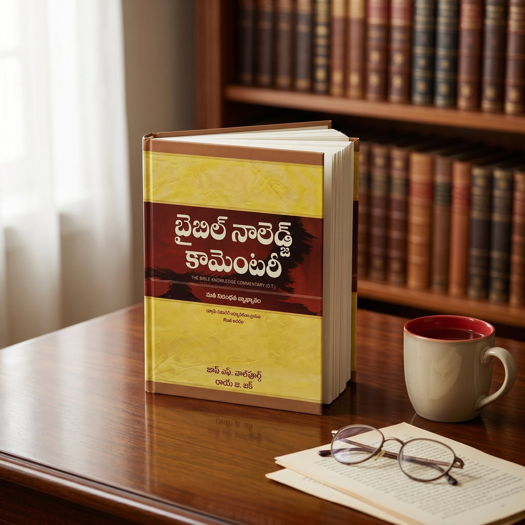 Studio photo of Bible Knowledge Commentary: Old Testament (Telugu) in lifestyle